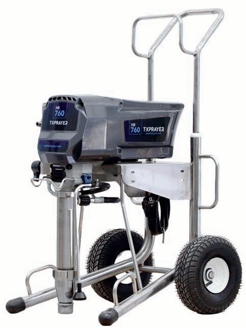 Airless para pintar fachadas, pulverizador TX Prayer en obra